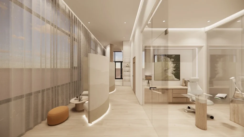 琢和診所內部空間,明亮舒適的候診區與診療室。