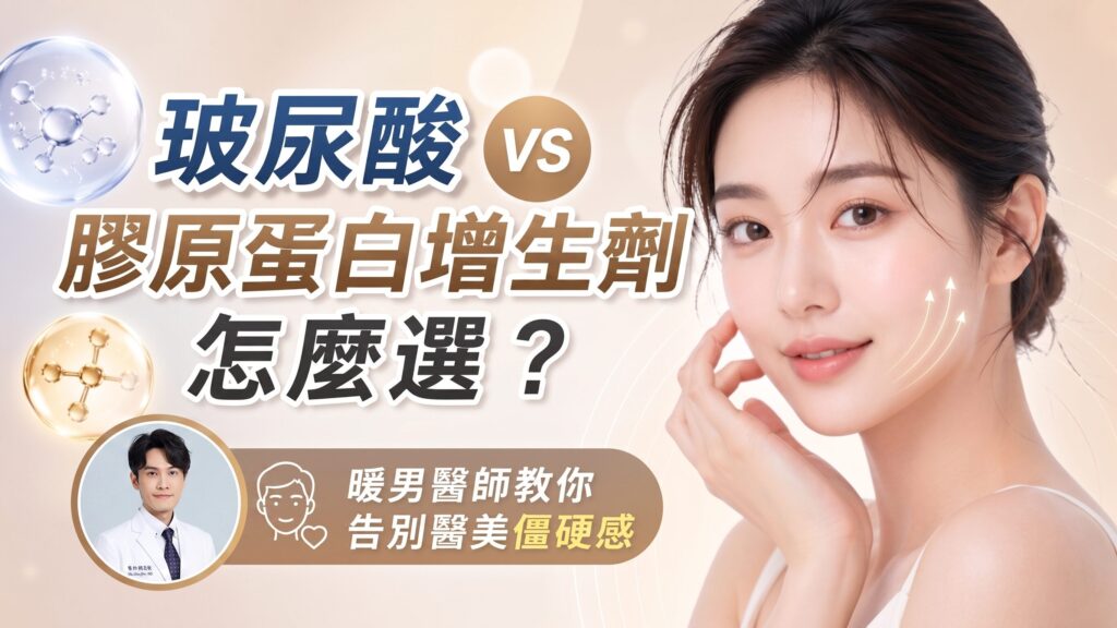 玻尿酸 vs 膠原蛋白增生劑怎麼選？暖男醫師教你告別醫美僵硬感