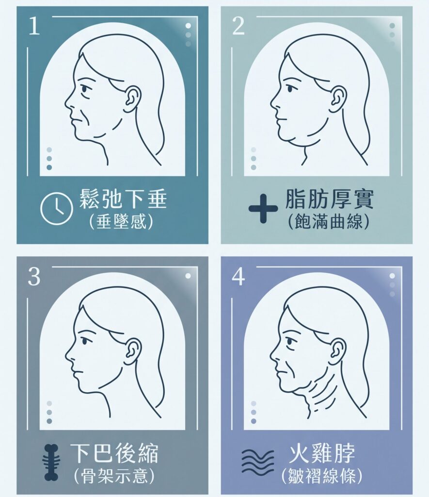 ONDA PRO 超微波治療前後對比圖，展示兩個女性臉部輪廓