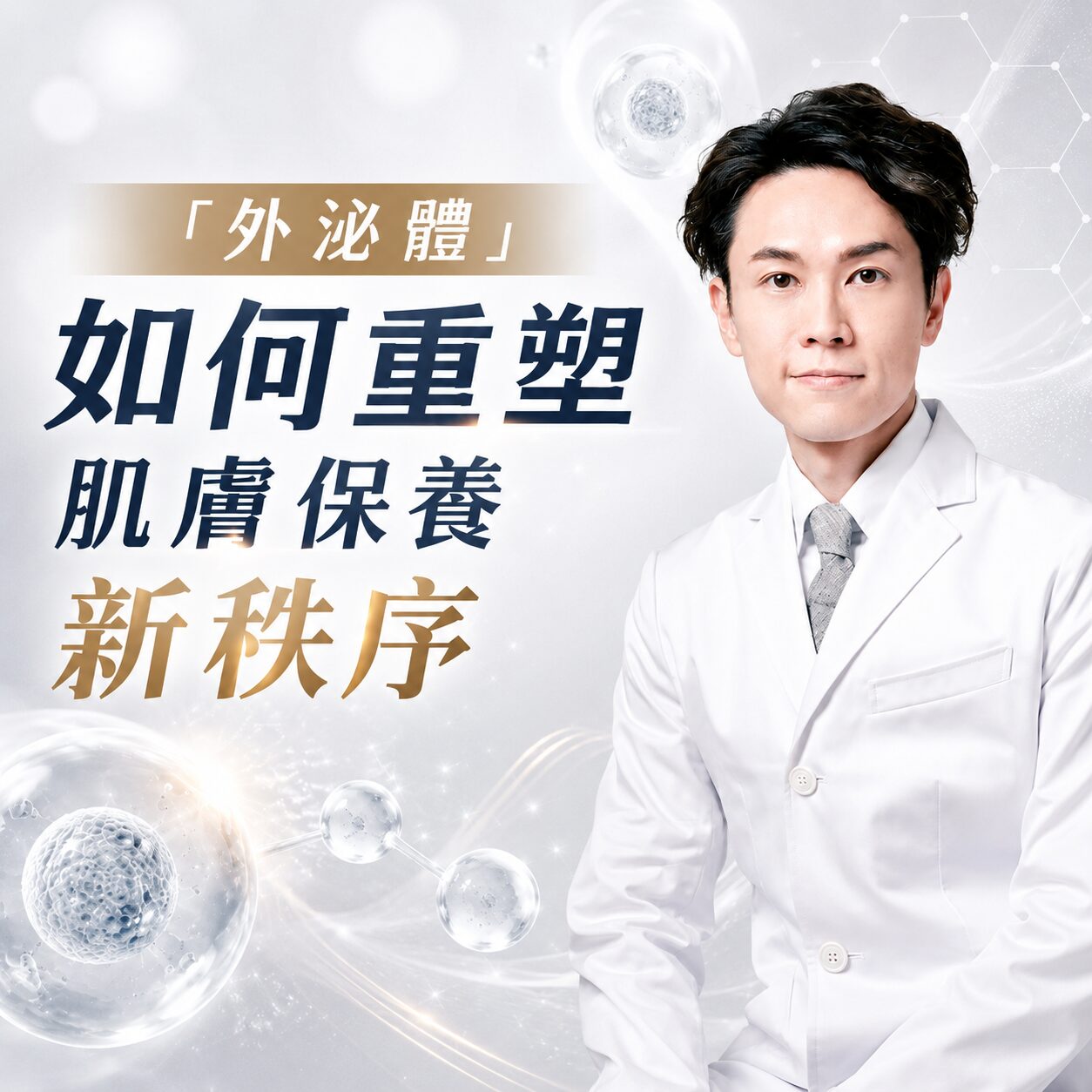 Read more about the article 從醫學到日常：醫美暖男解析「外泌體」如何重塑肌膚保養新秩序