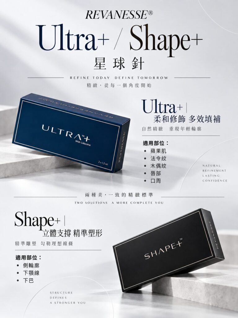 Revanesse Ultra+ 與 Shape+ 星球針，介紹適合部位與特色