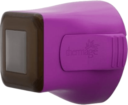 Thermage 塗抹器用於射頻緊緻肌膚。