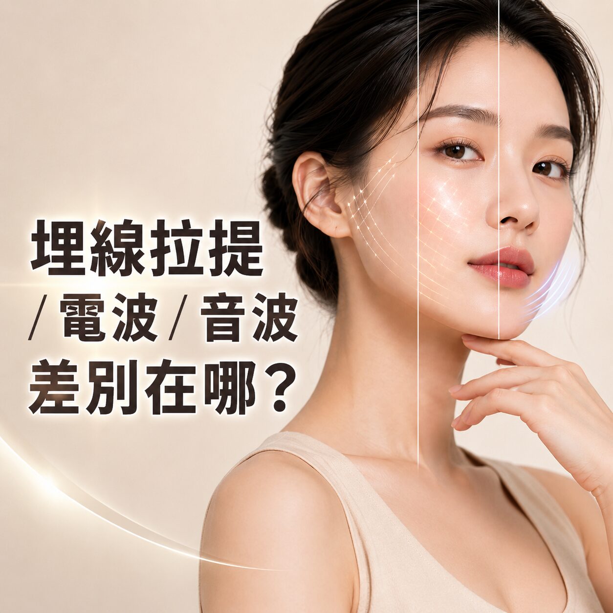 Read more about the article 埋線拉提/電波/音波差別在哪？醫美暖男教你從預算、耐痛度與年齡精準挑選