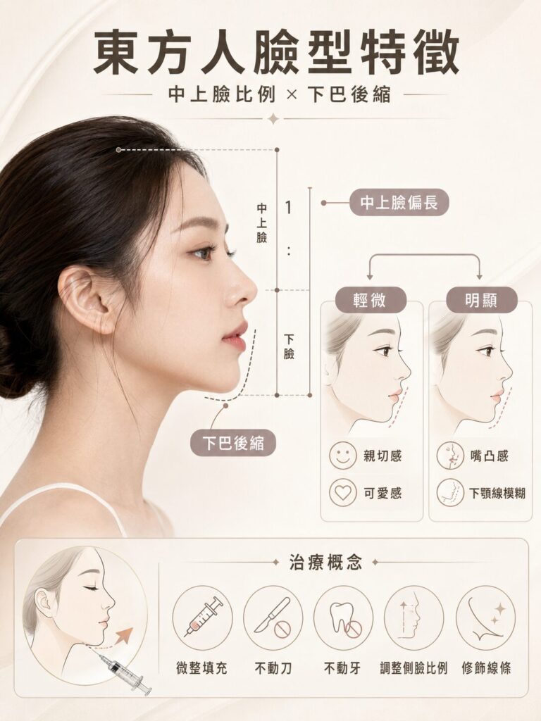 微整形治療下巴後縮的效果圖